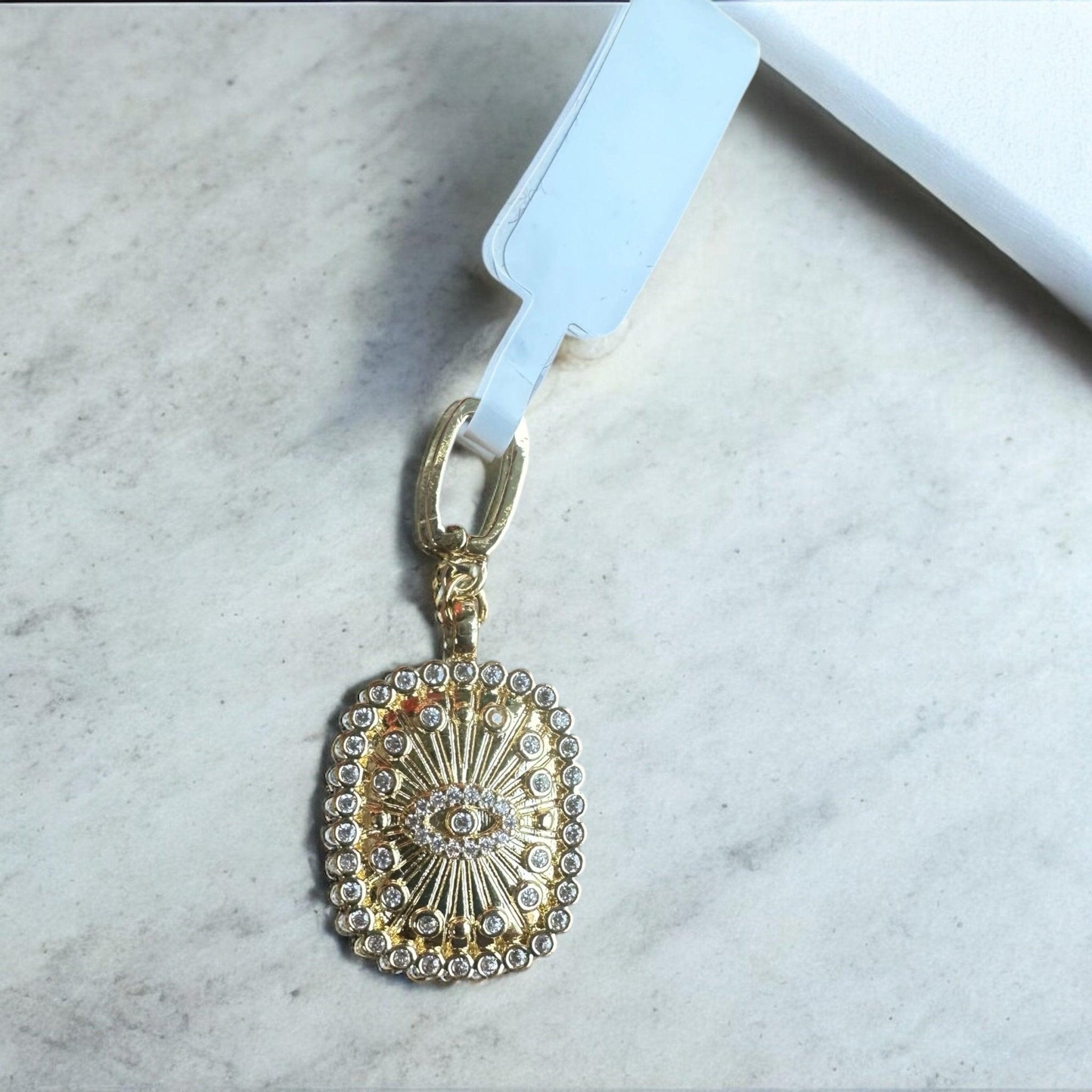 Zirkon Taş Göz Detaylı Charm - Zarif ve Parlak Tasarım butik bohem giyim – Yılday Gür Butik Üsküdar Emaar